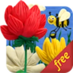 plasticine spring flowers free android application logo